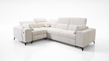 DAFINE II MIX CORNER SOFA WITH ELECTRIC PULL-OUT FOOTREST