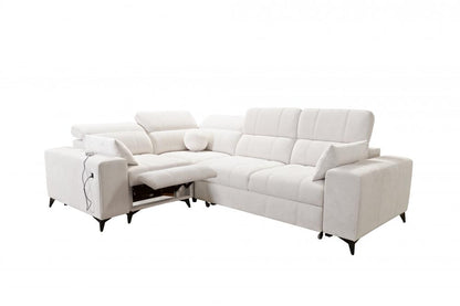 DAFINE II MIX CORNER SOFA WITH ELECTRIC PULL-OUT FOOTREST