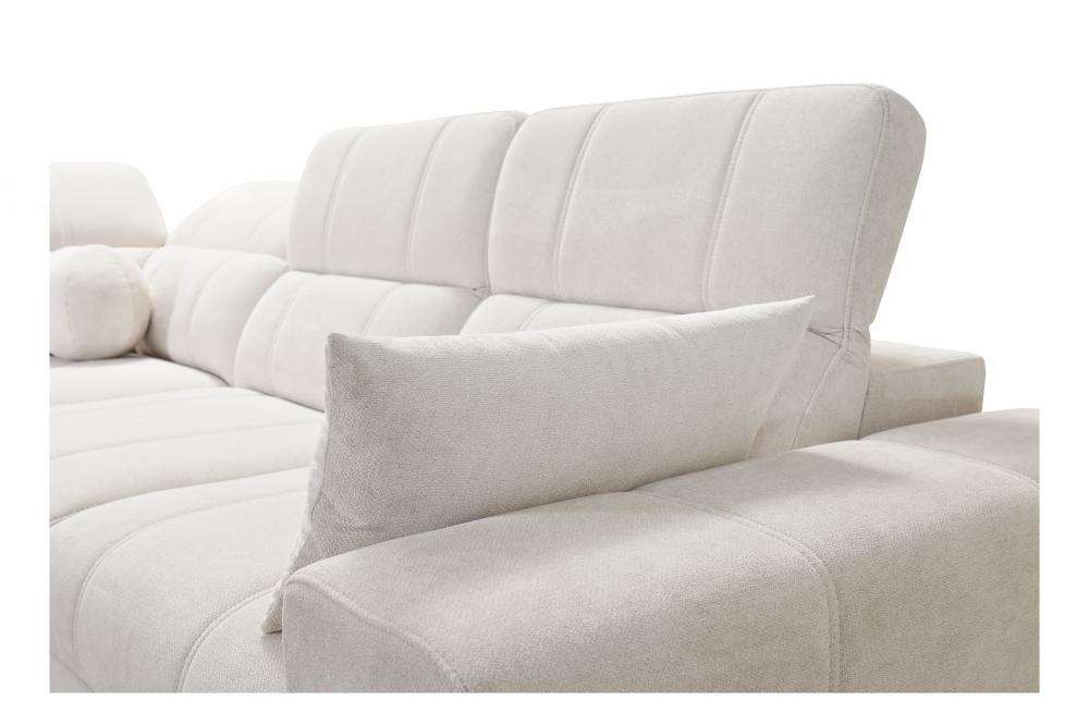 DAFINE III MIX CORNER SOFA WITH ELECTRIC PULL-OUT FOOTREST AND STORAGE CONTAINER