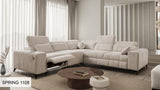 DAFINE III MIX CORNER SOFA WITH ELECTRIC PULL-OUT FOOTREST AND STORAGE CONTAINER