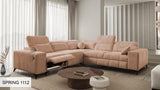 DAFINE III MIX CORNER SOFA WITH ELECTRIC PULL-OUT FOOTREST AND STORAGE CONTAINER