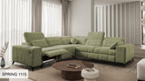 DAFINE III MIX CORNER SOFA WITH ELECTRIC PULL-OUT FOOTREST AND STORAGE CONTAINER