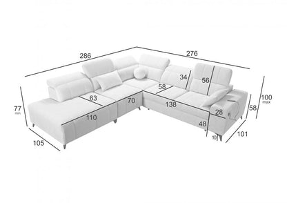 DAFINE IX CORNER SOFA | CHAISE SOFA | BED AND STORAGE CONTAINER