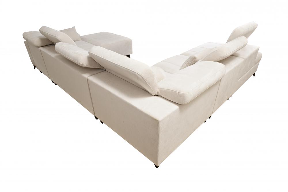 DAFINE X MIX LARGE CORNER SOFA WITH ELECTRIC PULL-OUT FOOTREST AND STORAGE CONTAINER