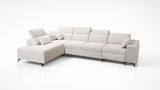 DAFINE XI MIX LARGE VELVET CORNER SOFA 