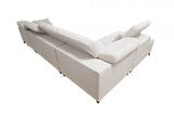 DAFINE XI MIX LARGE CORNER SOFA WITH ELECTRIC PULL-OUT FOOTREST AND STORAGE CONTAINER BACK IMAGE
