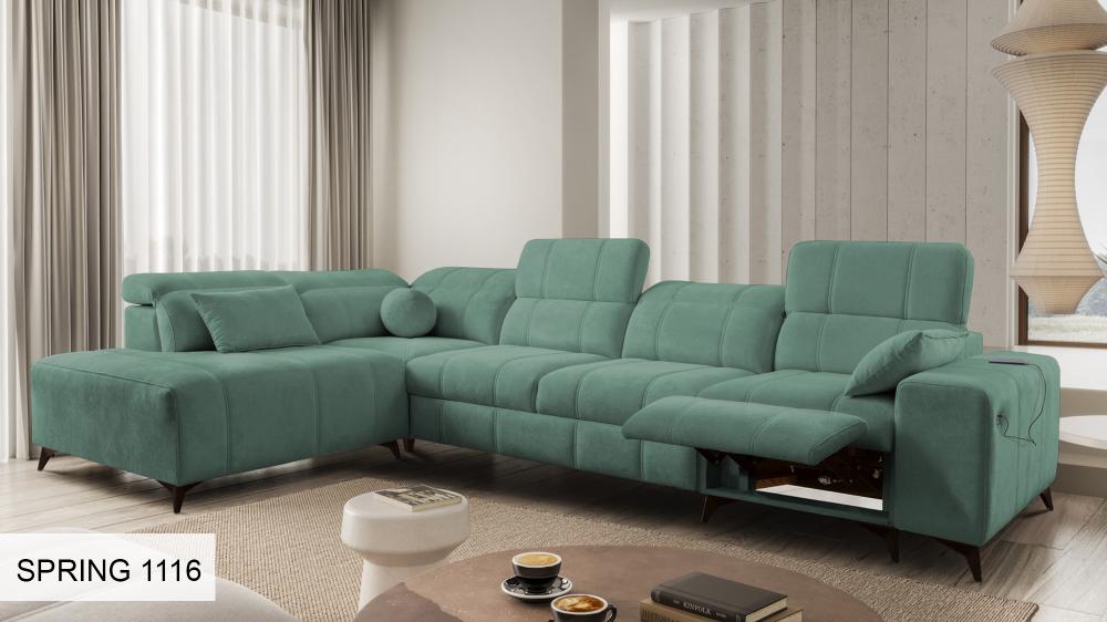 DAFINE XI MIX GREEN CORNER SOFA 