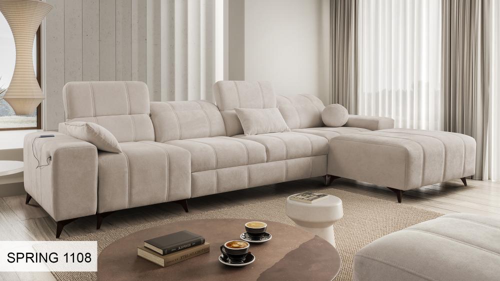 DAFINE XII LARGE CORNER SOFA | CHAISE SOFA | BED & STORAGE CONTAINER