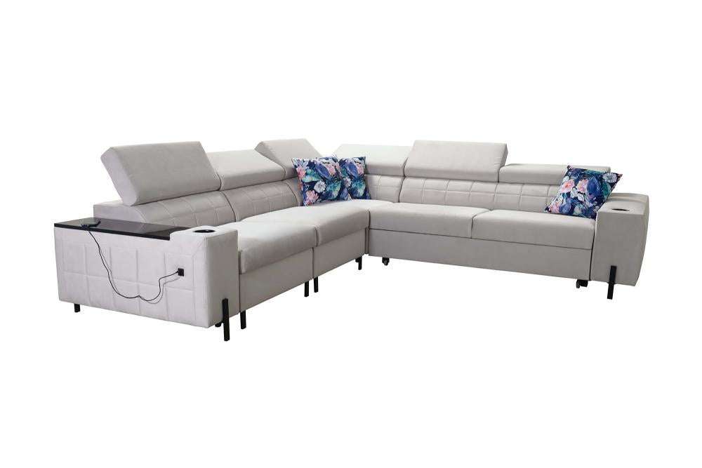 Gush IV LHF 4-Seater Deluxe Corner Sofa Bed