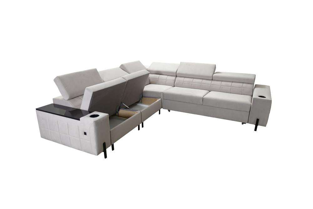 Gush IV LHF 4-Seater Deluxe Corner Sofa Bed