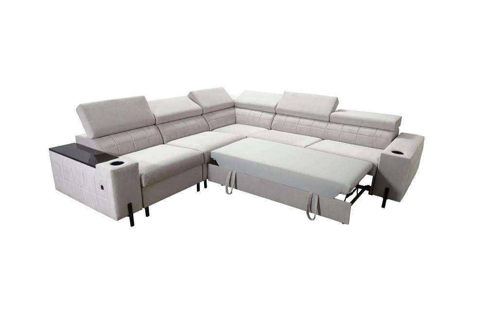 Gush IV LHF 4-Seater Deluxe Corner Sofa Bed