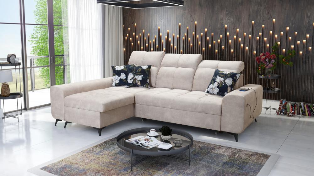 Golden L-Shape Sofa