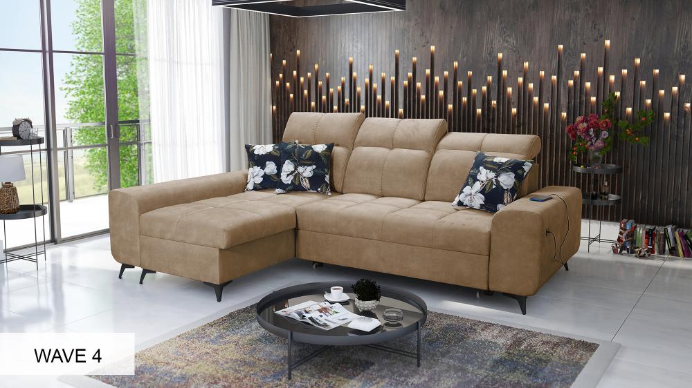 Golden L-Shape Sofa