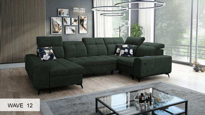 Glow IV LHF Storage Chaise 2 Corner 3 Sofa Bed