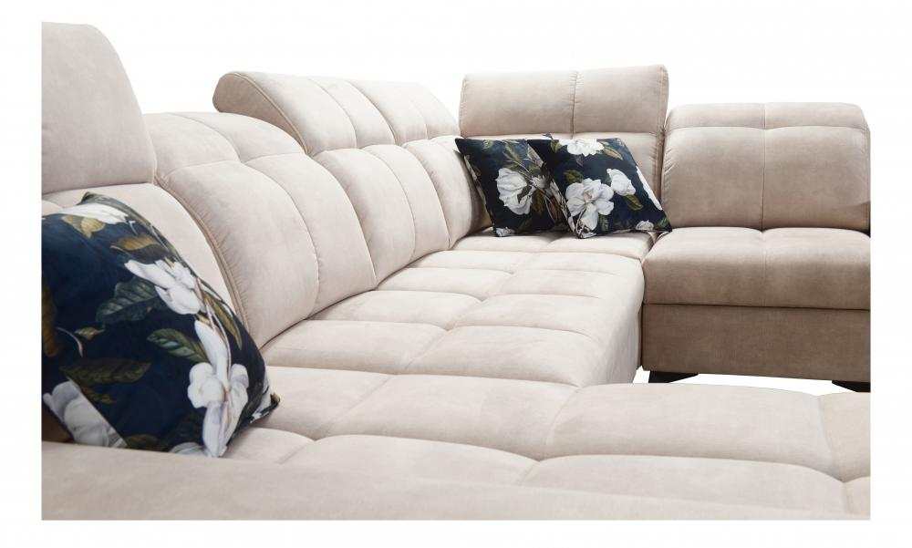 Glow IV LHF Storage Chaise 2 Corner 3 Sofa Bed