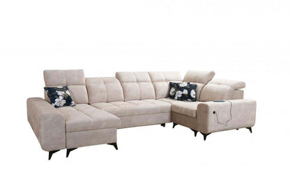 Glow IV LHF Storage Chaise 2 Corner 3 Sofa Bed