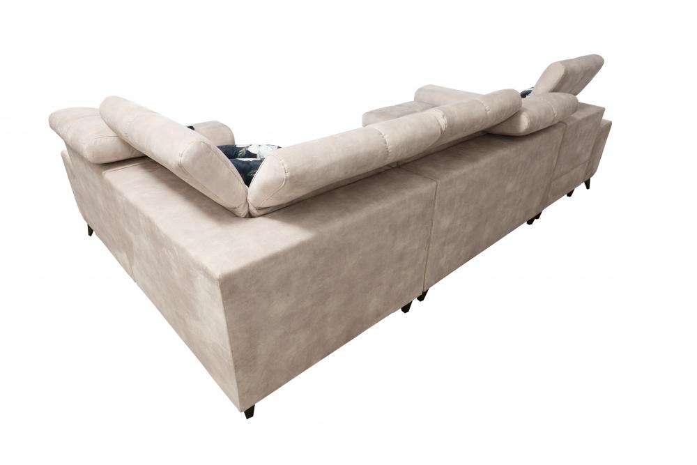 Glow IV LHF Storage Chaise 2 Corner 3 Sofa Bed