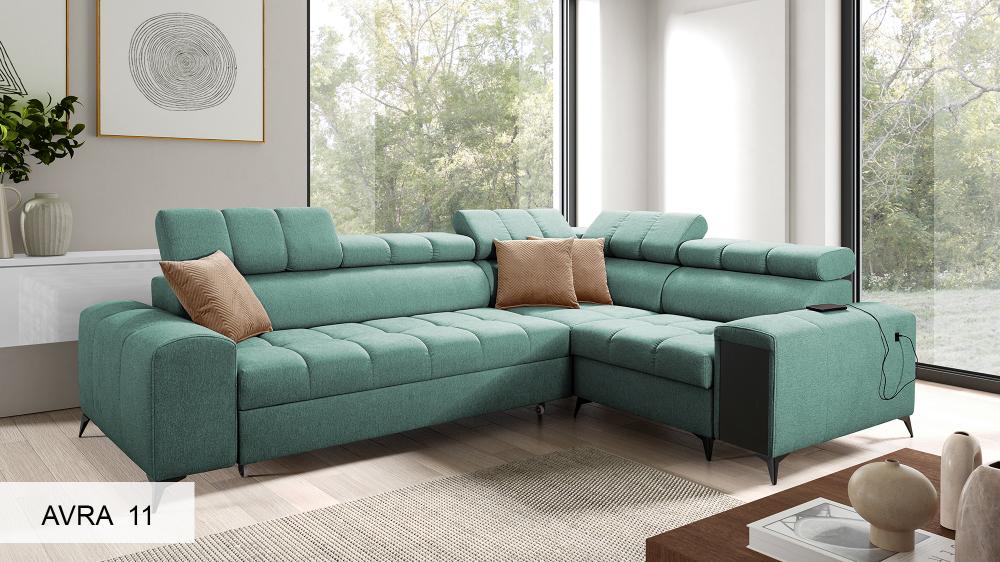 3-Piece Corner Sofa with Hand Facing Arm