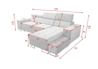 Hera I RHF Arm Corner Sofa