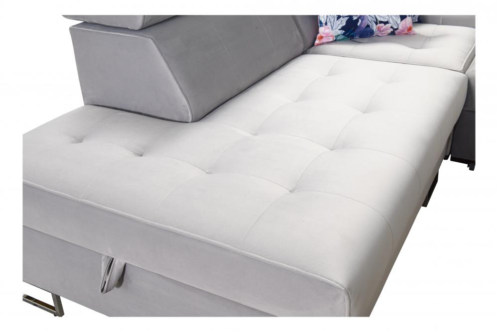 Hera IX LHF Arm Large Velvet Corner Sofa