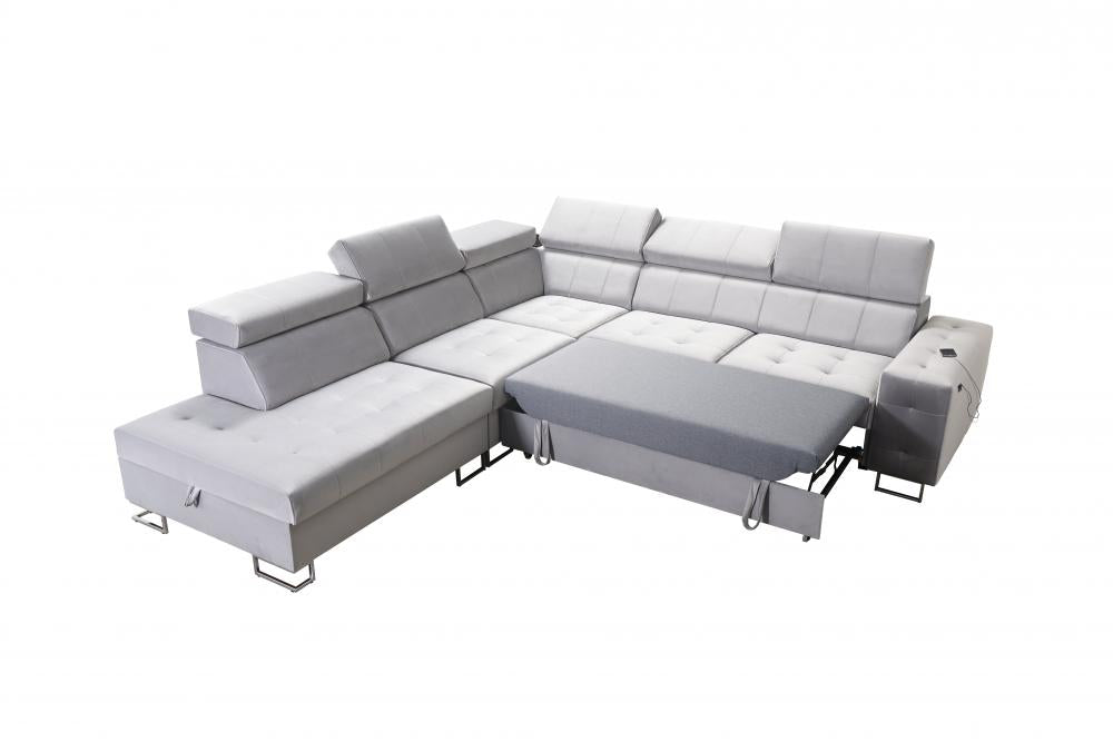 Hera IX LHF Arm Large Velvet Corner Sofa