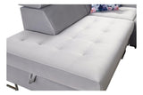 Hera VII Corner Sofa Bed With Chaise Storage image of corner sofa stitches