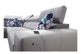 Hera VII Corner Sofa Bed With Chaise Storageusb port image