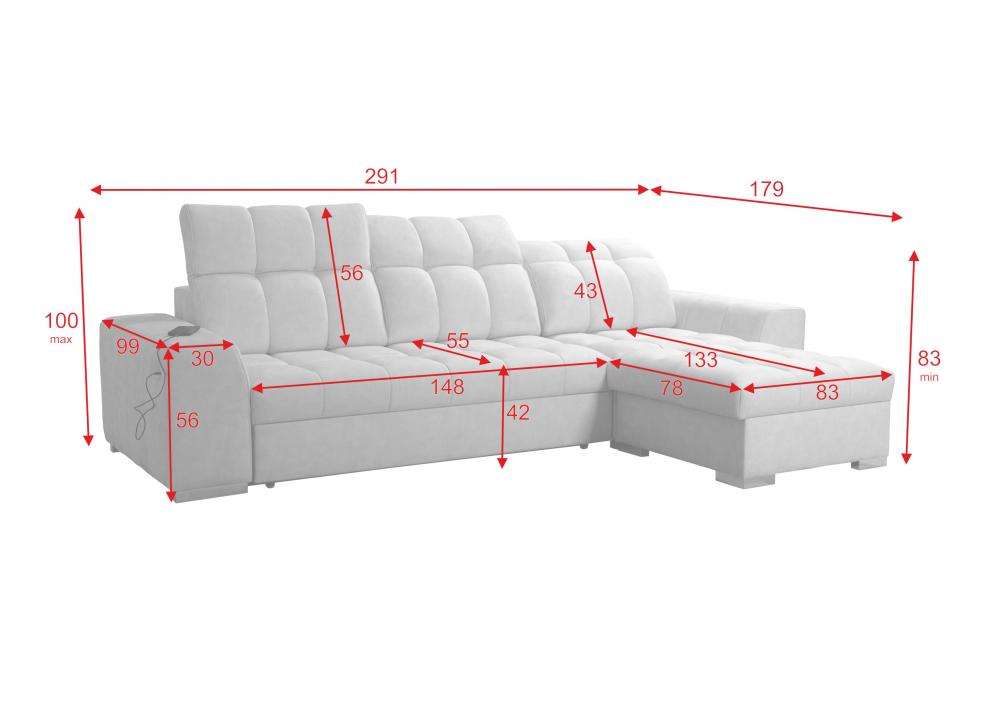 Pagana I small corner sofa