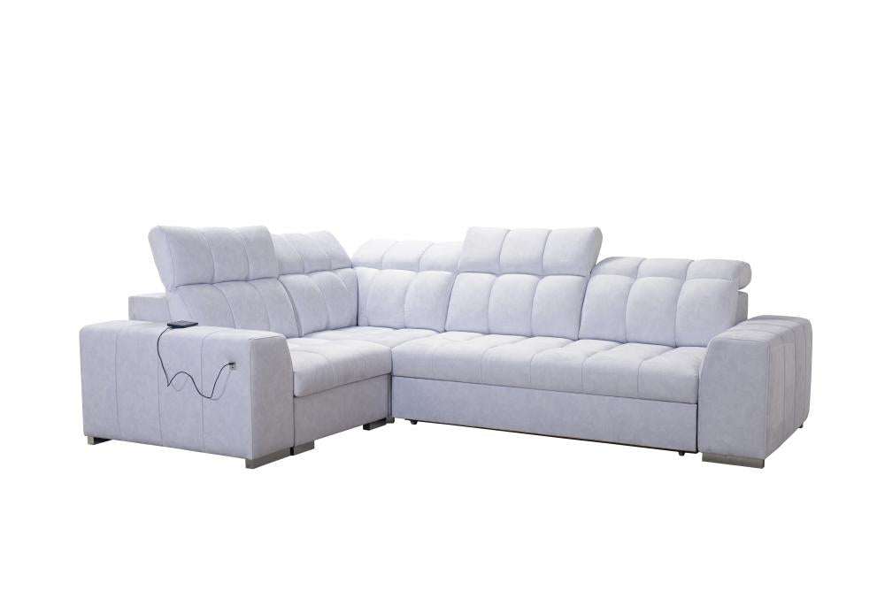 Pagana II corner sofa white back image