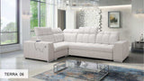 Pagana II beige corner sofa