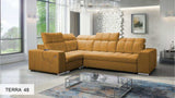 Pagana II green corner sofa