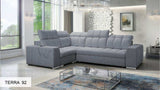 Pagana II grey corner sofa