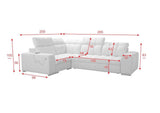 Pagana II corner sofa dimension image