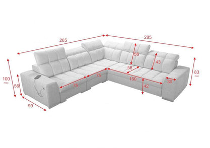 Pagana III corner sofa bed