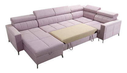 Mini LHF Storage Chaise 2 Corner 4 Sofa Bed