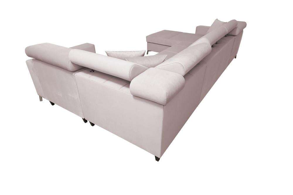 Mini LHF Storage Chaise 2 Corner 4 Sofa Bed