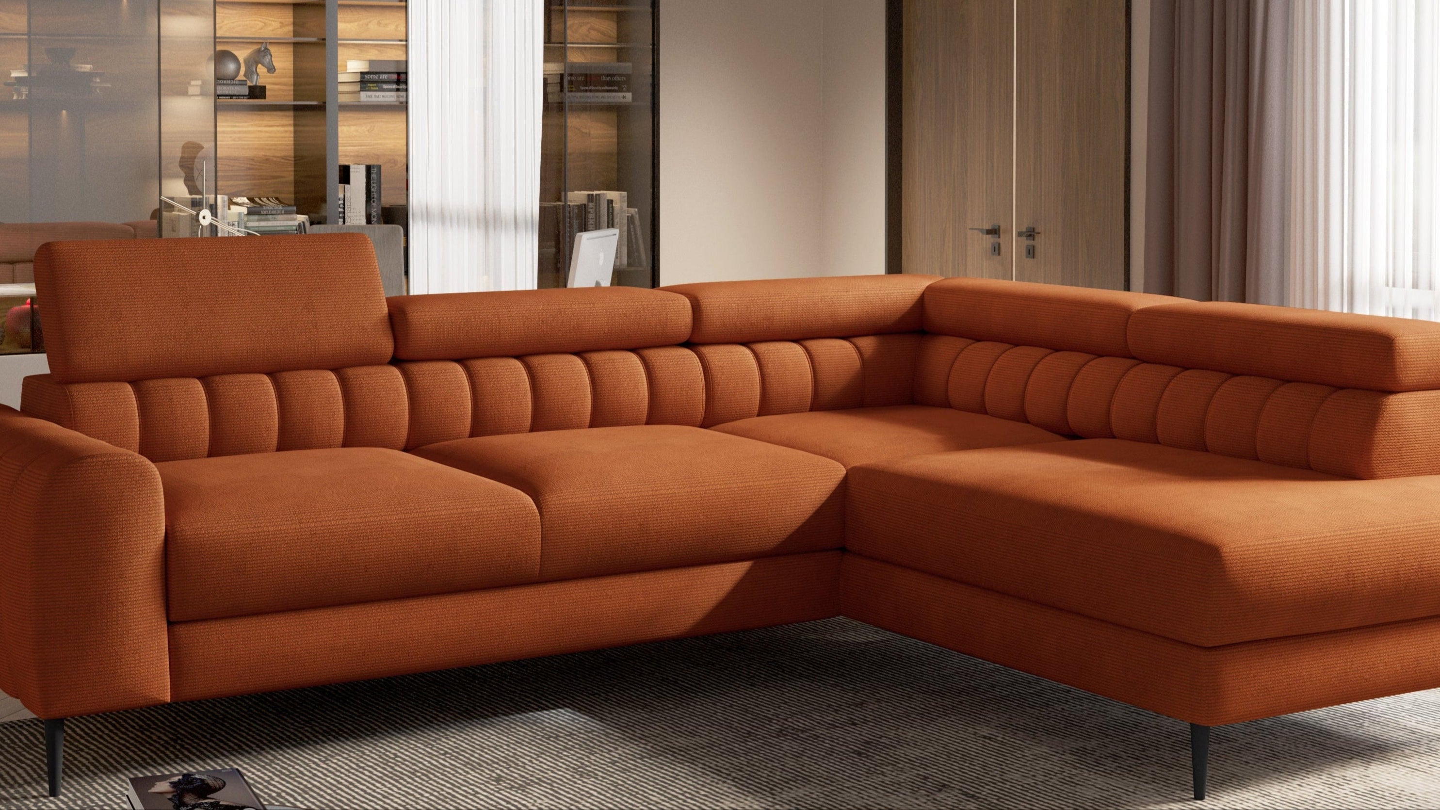 NAVAS L Small Corner Sofa Bed