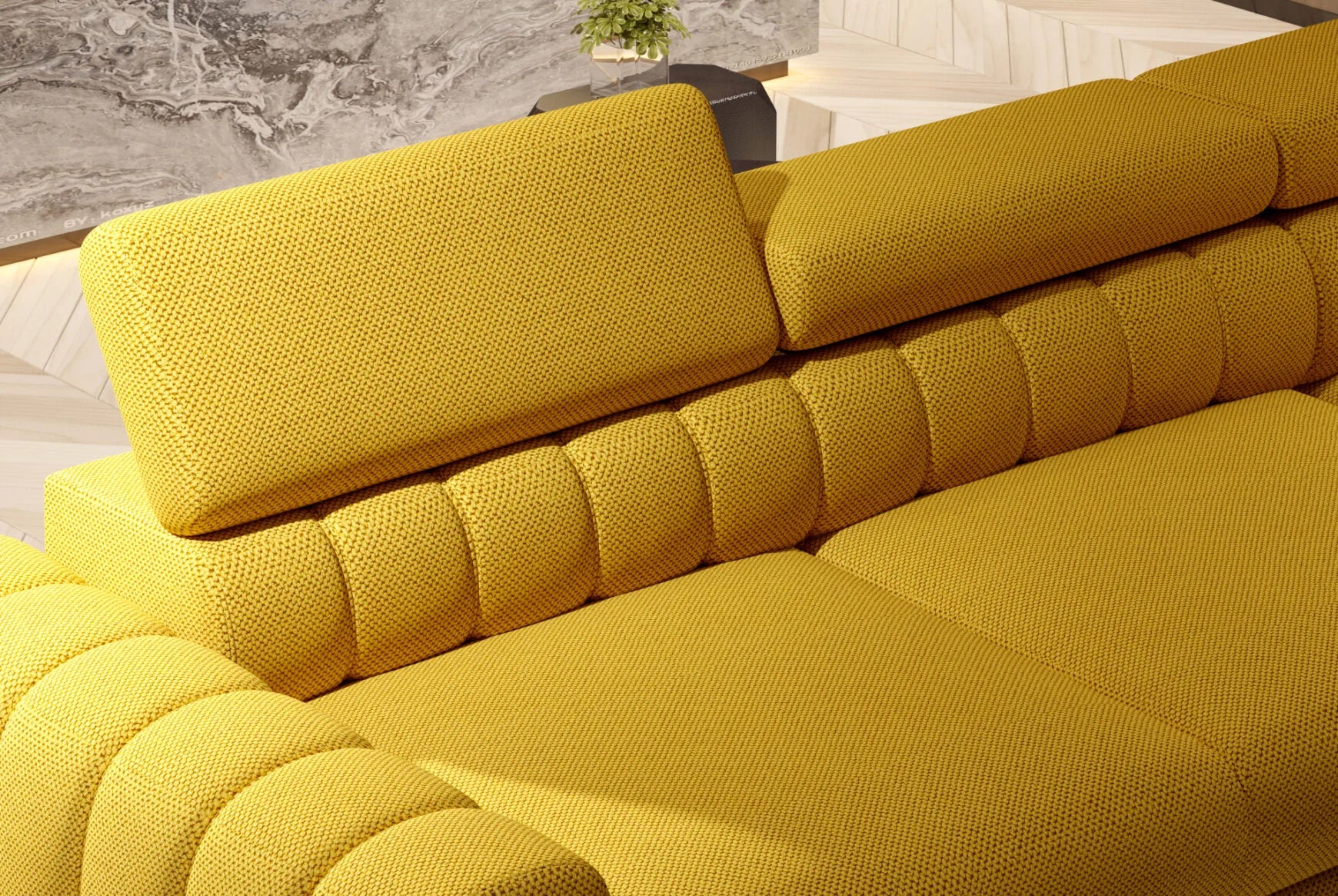 close up Navas S Corner Sofa Bed