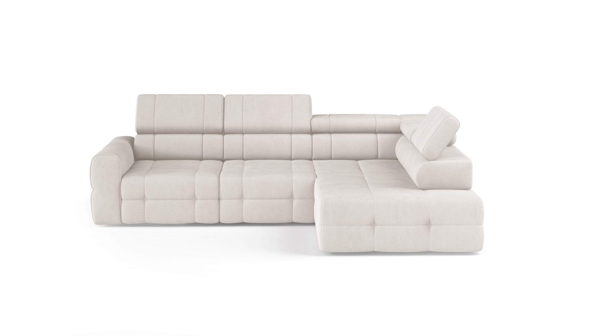 OTELLO L Fabric Corner Sofa: Electric Seat, Storage, Sleeping Surface