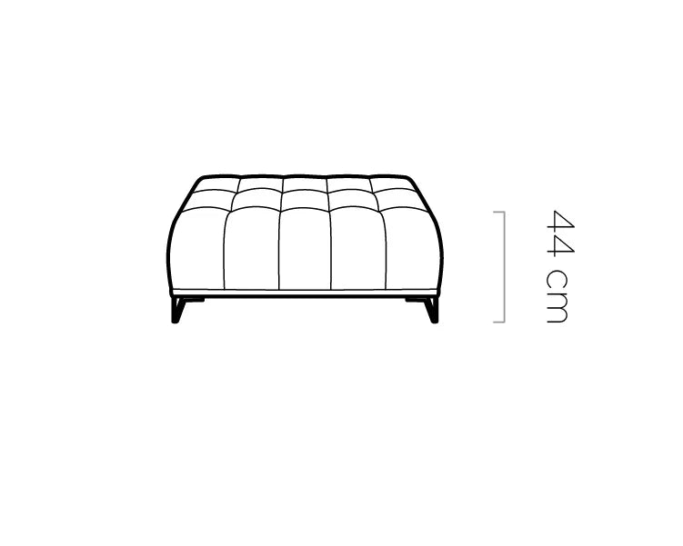 PALLADIO - Footstool DIMENSION IMAGE