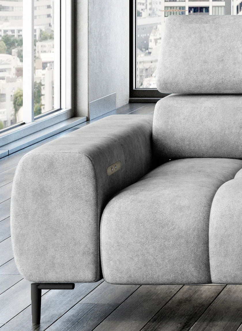 PLAZA L Corner Sofa with Electrically Extendable Seat left sofa image