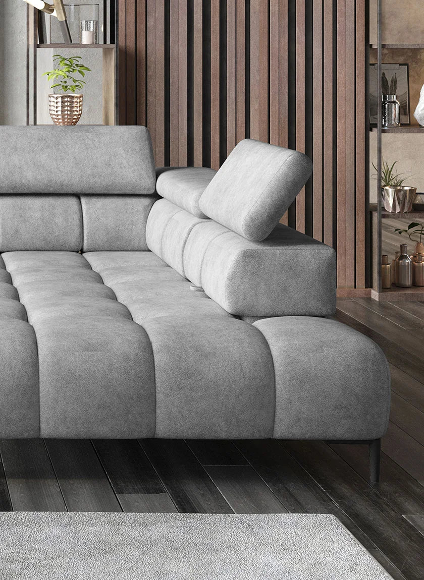 PLAZA L Corner Sofa with Electrically Extendable Seat side view