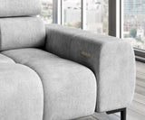 PLAZA L Corner Sofa with Electrically Extendable Seat close image of the buttoms