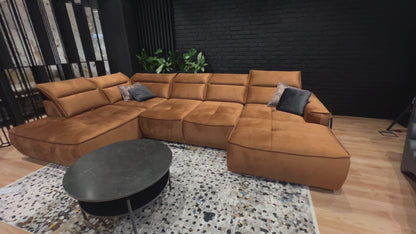 COLOMBO XL Large U Shaped Corner Sofa with Storage