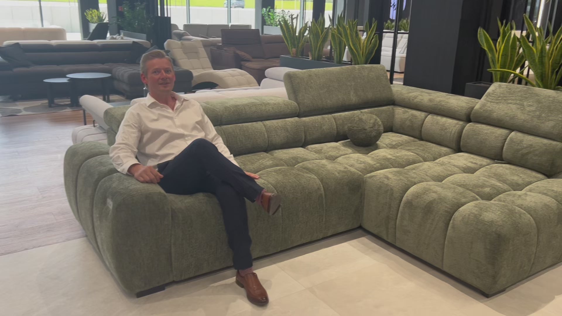 video of BULL L l shaped small corner sofa