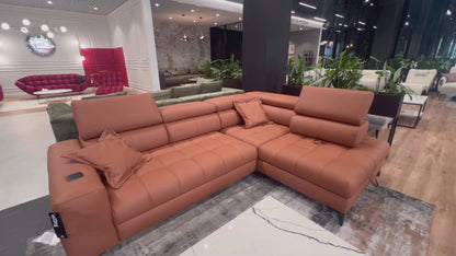 BAGGIO L CORNER SOFA WITH ELECTRIC SEAT ADJUSTMENT