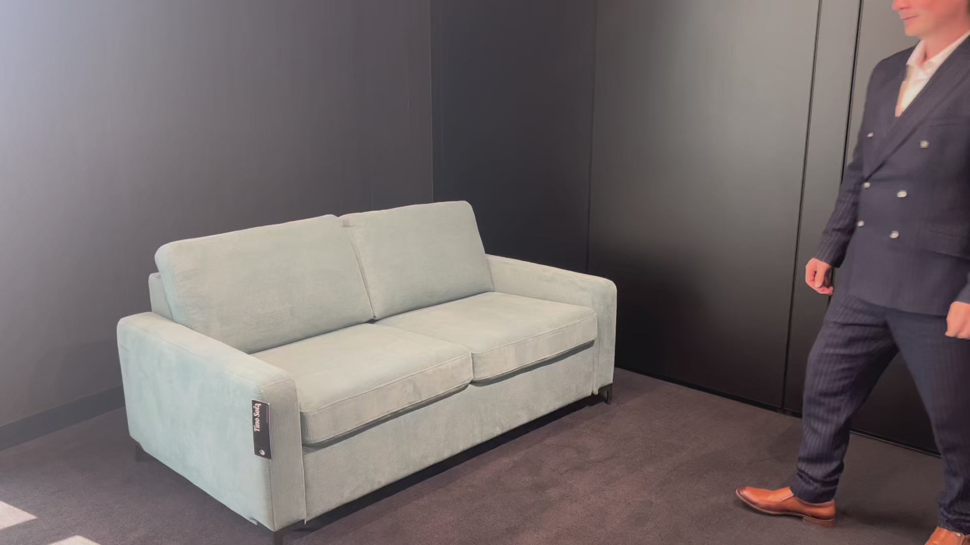 Video of Sofa TINO S 160 - 3 Seater Sofa Bed with Mattress 160x200cm