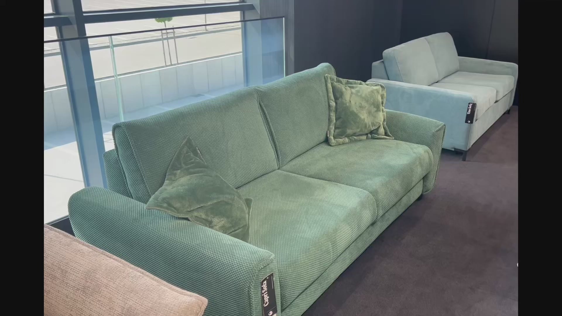 Video of Sofa Bed CAPRI S 120 - 2 Seater Sofa Bed with Mattress 120x200cm