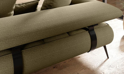 SELEDO S Corner Sofa with motorised seat depth fabric close up