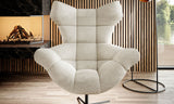 SENSEI - Armchair with rocking and rolling function beige colour